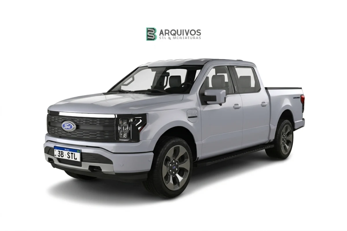 Modelo 3D STL - Ford F-150 Lightning Super Crew Cab Platinum 2021